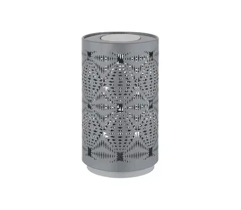 Lampy Globo 21018G - LED RGB dotyková stolná lampa AMIYAH LED/1W/5V 500 mAh sivá 21018G