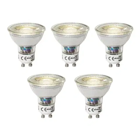 LED osvetlenie Sada 5 stmievateľných LED žiaroviek GU10 3W 200 lm 4000K