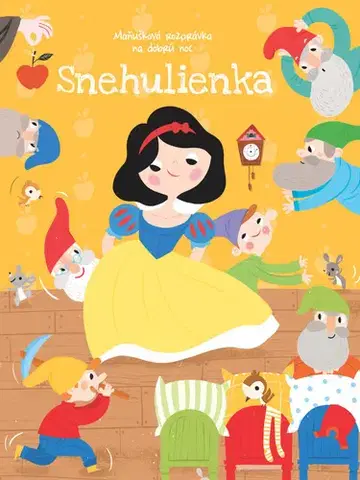 Leporelá, krabičky, puzzle knihy Maňušková rozprávka na dobrú noc Snehulienka