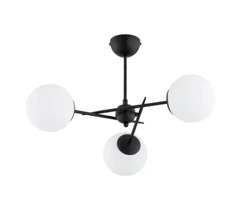 Svietidlá  Prisadený luster PRIMERY 3xE14/10W/230V čierna 62523