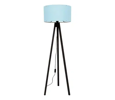 Lampy  Stojacia lampa AYD 1xE27/40W/230V hnedá/modrá 780SGN4452