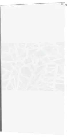 Sprchovacie kúty MEXEN - KIOTO walk-in 120x200 cm 8mm biela vzor samostatné sklo 800-120-000-00-85