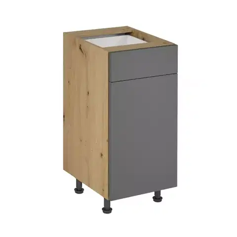Kuchynské skrinky stojace Skrinka do kuchyne Langen d40s1 push grey