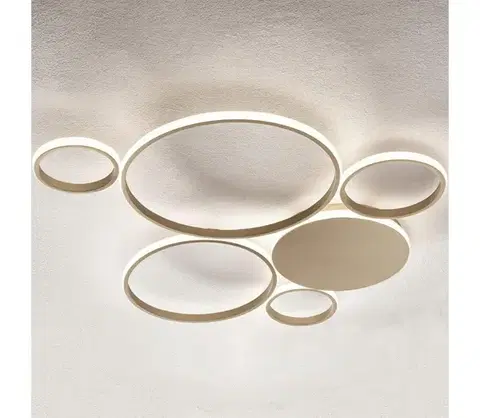 Svietidlá Ondaluce - LED Stmievateľné stropné svietidlo POIS LED/68W/230V zlatá PL.POIS/ORO4000GR