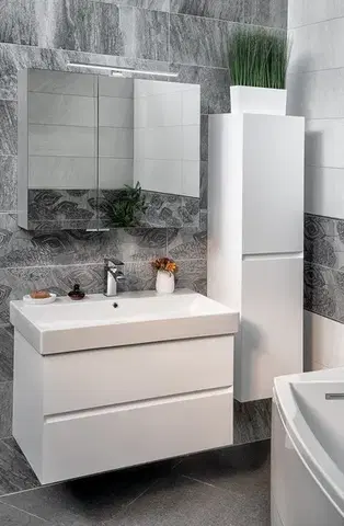 Kúpeľňový nábytok SAPHO - Kúpeľňový set FILENA 85, biela KSET-060