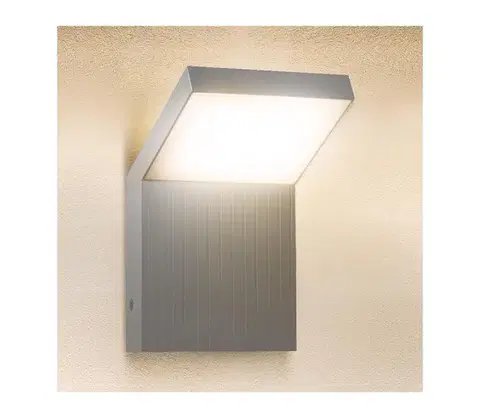Svietidlá BRILAGI - LED vonkajšie nástenné svietidlo RIANO LED/8W/230V strieborné IP65 WO-HR60142-OEM-SA