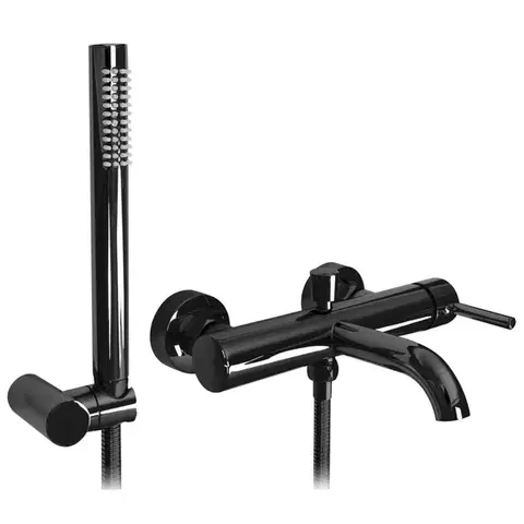 Kúpeľňové batérie REA - Vaňová batéria Lungo čierna metalická REA-B4422