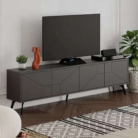 TV stolíky TV stolík Dune - Anthracite