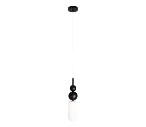 Svietidlá MAXLIGHT P0641 - Závesný luster NOVA na lanku 1xG9/12W/230V pr. 12 cm čierna P0641