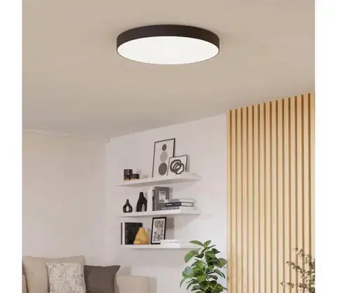 Svietidlá Eglo 901905-LED RGBW stmievateľné stropné svietidlo GALLIZZI-Z LED/36,5W/230V priemer 69 cm čierna 901905