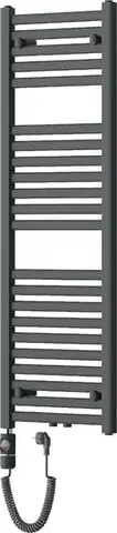 Radiátory do kúpeľne MEXEN/S - Hades radiátor + vykurovacia tyč 1200 x 400 mm, 600 W, antracit W104-1200-400-2600-66