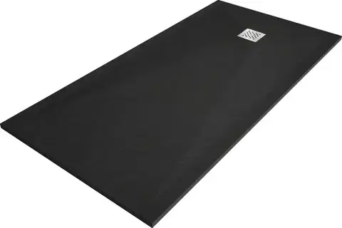 Vane MEXEN - Stone+ sprchová vanička obdĺžniková 180x80, čierna 44708018