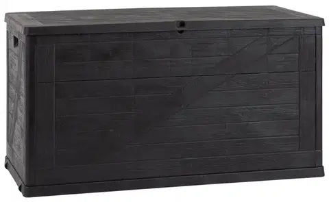 Záhradné úložné boxy Záhradný úložný box WOOD 420 l Toomax
