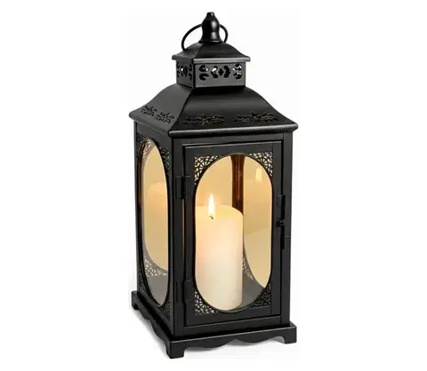 Taburetky Estilo Home Dekoratívna lucerna ROSEHILL 54,5 cm čierna 5905623254661