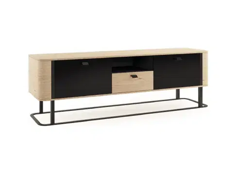 TV stolíky TARANKO Grande GR-RTV tv stolík dub (Grande 01) / čierna