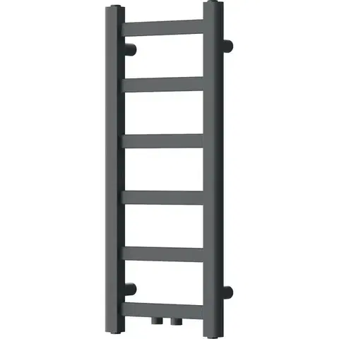 Radiátory do kúpeľne MEXEN - Bolt vykurovací rebrík/radiátor 700 x 300 mm, 141 W, antracit W126-0700-300-00-66
