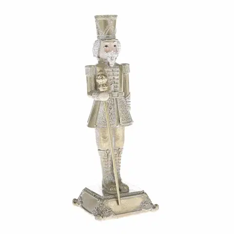 Vianočné dekorácie Vianočná dekorácia Vintage bronze luskáčik, 7 x 20 cm