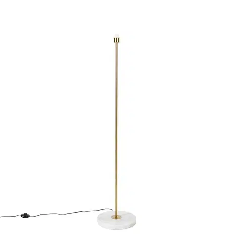 Stojace lampy Moderná stojaca lampa mosadz - Kaso