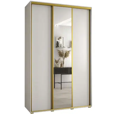 Šatníkové skrine Skriňa 45 Canaris 3 160 biela/gold