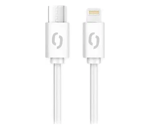 Predlžovacie káble Aligator DATKP57 - USB kábel USB-C / Lightning, 30 W Power Delivery (PD), 0,5 m, biely DATKP57