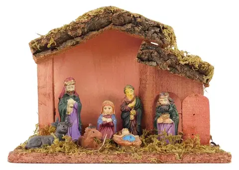 Vianočné dekorácie MAKRO - Betlehem 20x14x8cm rôzne druhy