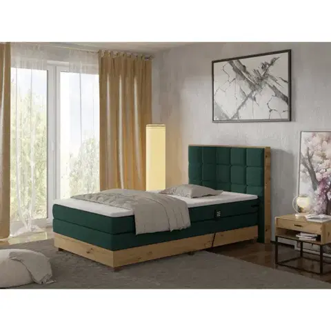Elektrické polohovacie Elektrická polohovacia boxspringová posteľ TINA 120 Tempo Kondela