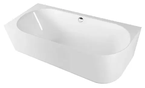 Vane POLYSAN - SUSSI L rohová stojaca vaňa liaty mramor 170x70x49,5cm, biela 90177L
