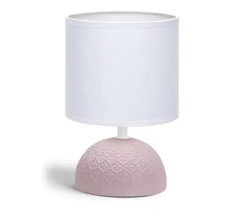 Lampy  B.V.  - Stolná lampa 1xE14/40W/230V ružová/biela 130200PTV
