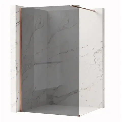 Sprchové dvere REA/S - Sprchová zástena Flexi Grey / Brush Copper 120 KPL-K99382
