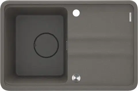 Kuchynské drezy DEANTE DEANTE - Momi anthracite metallic Granitový drez, 1-bowl with drainer ZKM_T11A