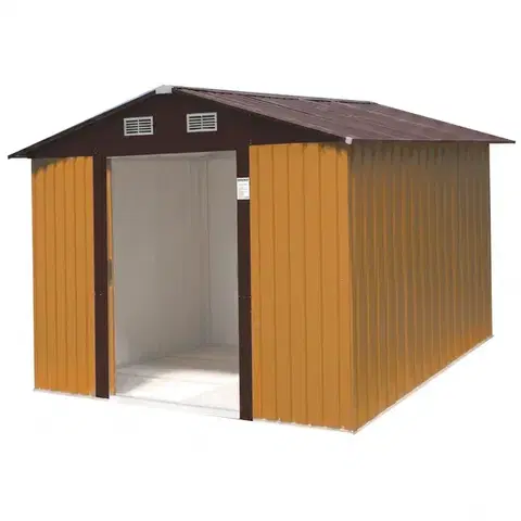 Úložné boxy Avenberg Záhradný domček na náradie 2,4 × 2,4 mSD-X0808-H170, hnedý, 2,4 x 2,4 cm