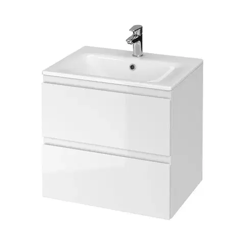 Kúpeľňový nábytok CERSANIT - SET B275 MODUO-IN 60 BIELE DSM (Skrinka + umývadlo) S801-314-DSM