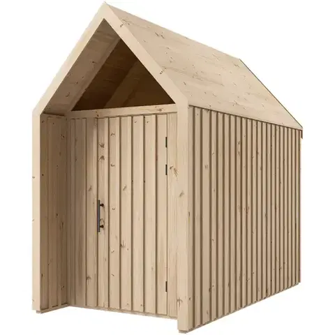 Drevené domčeky na záhradu Záhradný domček Swedish Barn 1622 prírodný V4