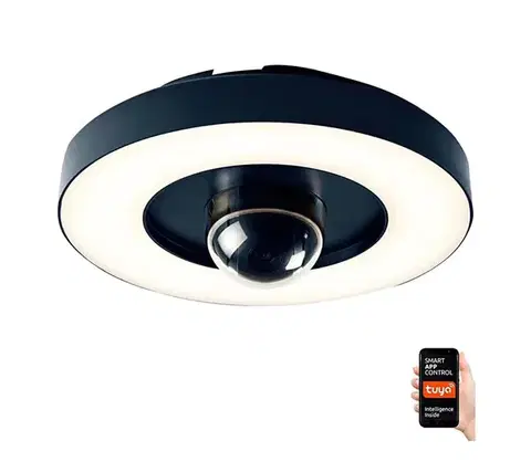 LED osvetlenie  NEO 07792L -LED Inteligentná vonkajšia kamera so svetlom RING 22W/230V Wi-Fi Tuya 07792L