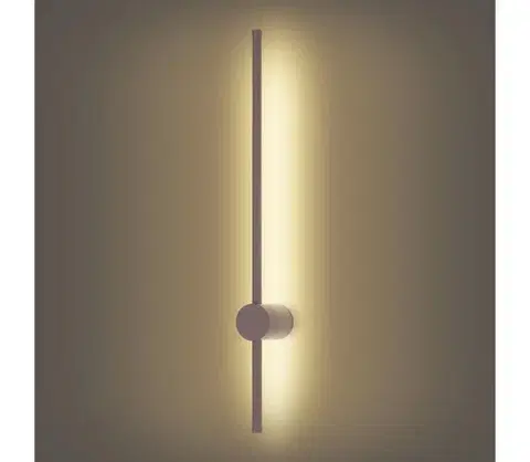 LED osvetlenie BRILAGI - LED vonkajšie nástenné svietidlo AURA, 12 W, 230 V, 3000 K, IP54, 65 cm, hnedá, CRI 90 BRI815