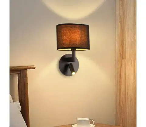 Svietidlá BRILAGI - LED nástenné svietidlo DAYA 1xE14/40W/230V + LED/3W čierne BRI200