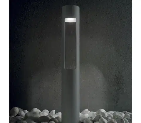 Záhradné lampy Ideal Lux - Vonkajšia lampa ACQUA 1xG9/15W/230V 60 cm IP44 antracit 135205