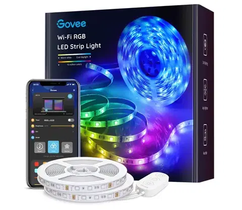 Svietidlá Govee - LED RGB Stmievateľný pásik SMART LED/36W/24V 10m Wi-Fi H61103A3