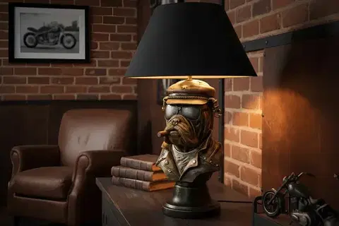 Osvetlenie Stolová lampa REX Dekorhome