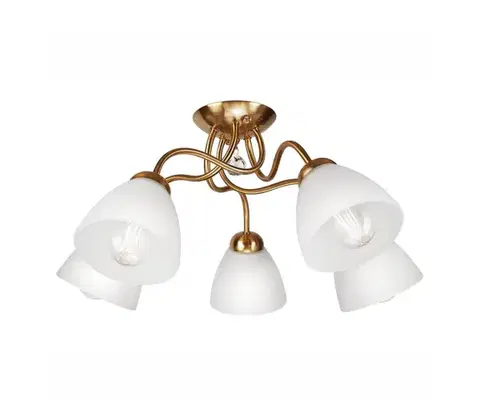 Svietidlá  Prisadený luster MIRANDA 5xE27/60W/230V zlatá LM 5.150/PATYNE