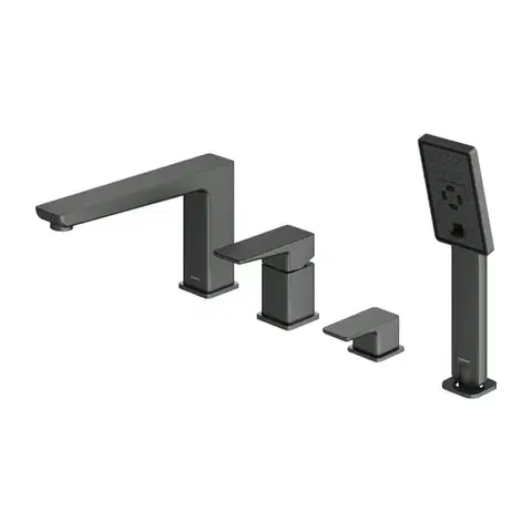 Kúpeľňové batérie OMNIRES - PARMA vaňová batéria 4-otvorová grafit /GR/ PM7432GR