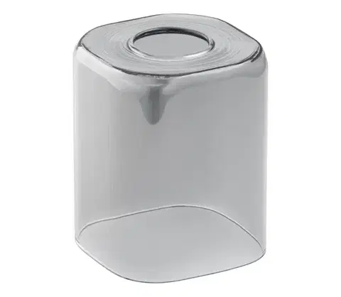 Lampy  Náhradné sklo k lustru E27 11x9,5 cm šedá 80382