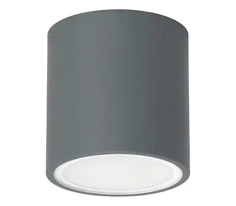 Svietidlá Ideal Lux - Vonkajšie bodové svietidlo TECHO 1xGU10/20W/230V pr. 9cm IP54 antracit 318110