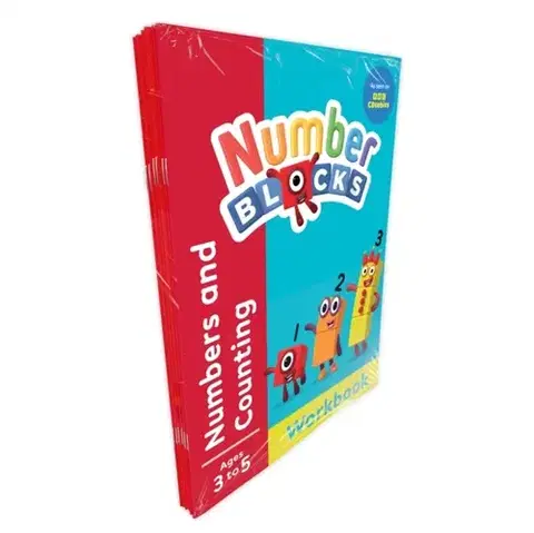 Pre deti a mládež Numberblocks and Alphablocks Red Level Workbook Set (6 Books) - Alphablocks,Numberblocks