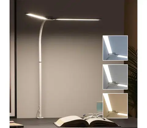 Lampy BRILAGI - LED Stmievaná stolná lampa USB VARIO LED/14W/5V 3000-6000K biela 004954