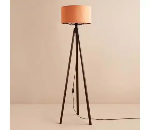 Lampy  Stojacia lampa AYD 1xE27/40W/230V hnedá/oranžová 780SGN3499