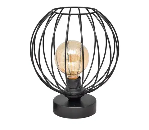 Lampy  Stolná lampa MERCURE 1xE27/15W/230V čierna B-1388/1 BK