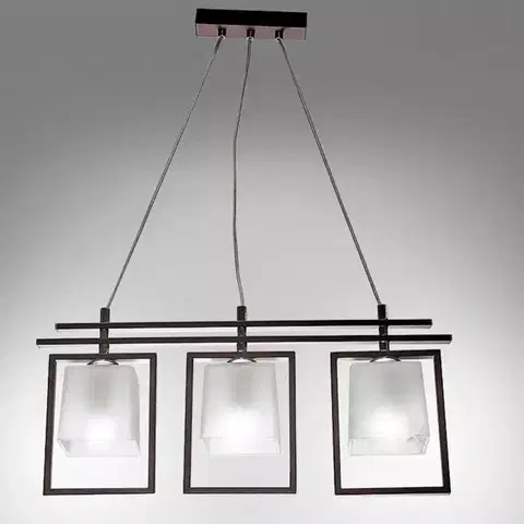 Moderné lampy do obývačky Luster Rubin 2458 BR LW3