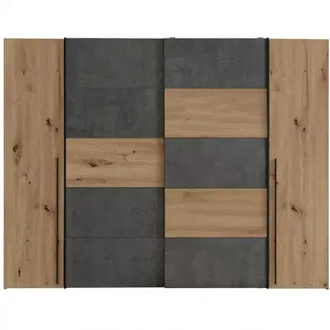 Šatníkové skrine Skriňa Narago 2 270 NRGS82511-C752 Dub Artisan/Betón