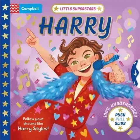 Leporelá, krabičky, puzzle knihy Little Superstars: Harry - Campbell Books